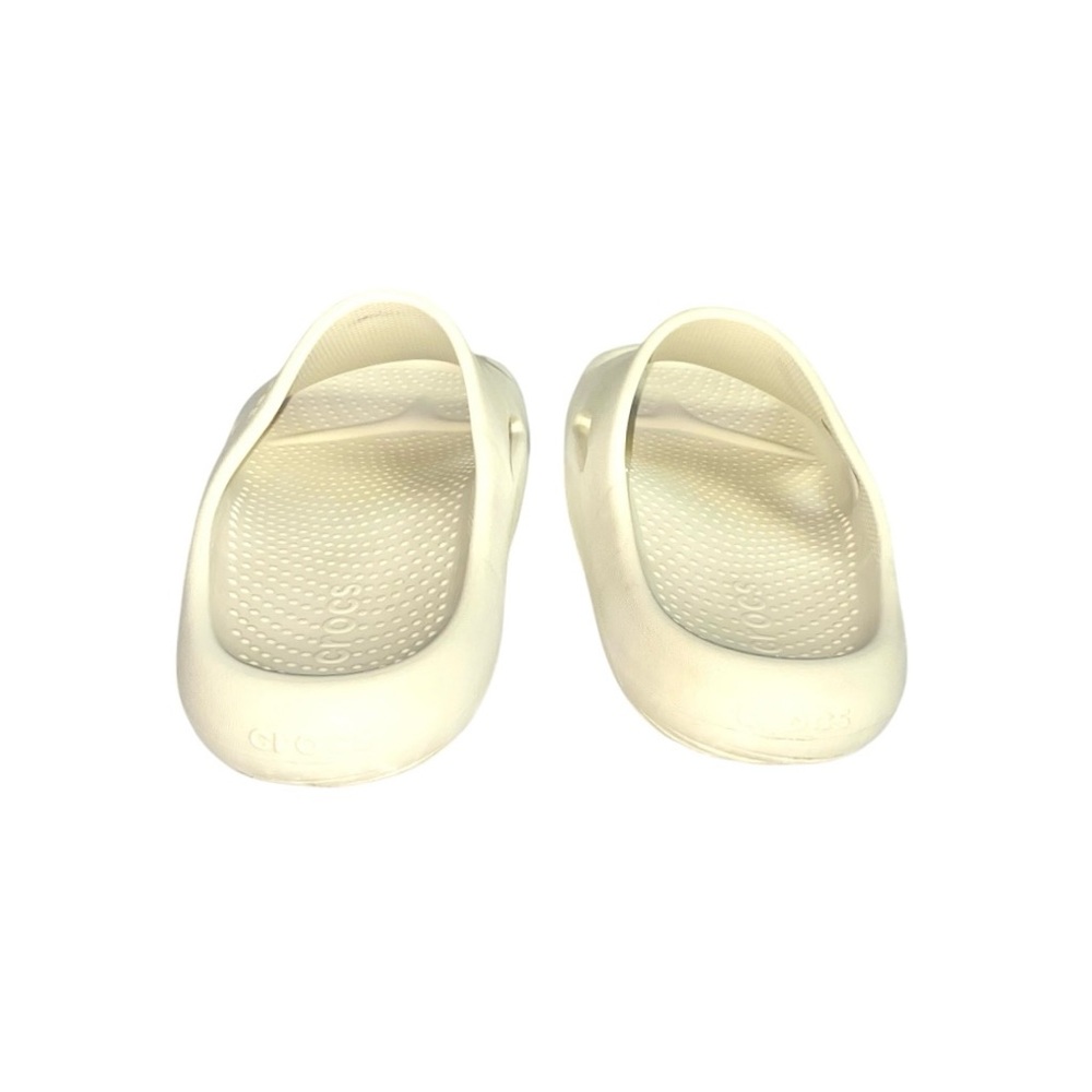 Crocs Mellow Recovery Thick Cushioned Slip-On Slide Sandals In Bone - Picture 6 of 8
